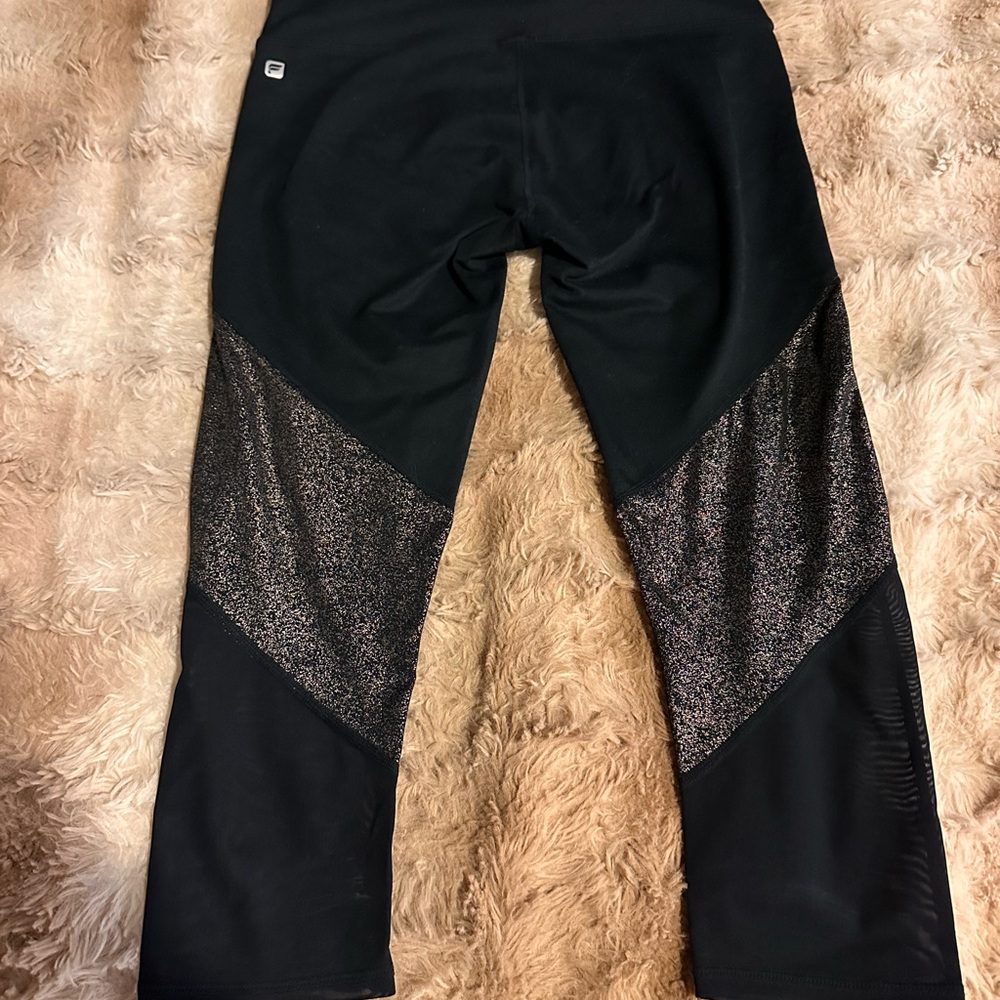 Fabletics Black and Silver Leggings